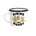 Riding Moody Enamel Cup